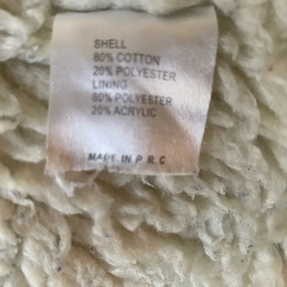 Brandy Melville Denim Jacket Sherpa Lining One Size